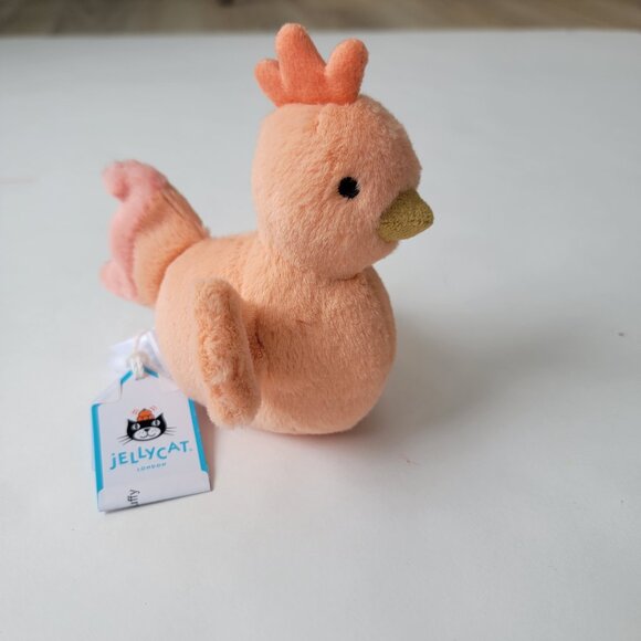 Jellycat Fluffy Chicken - perfect condition, Spring Plush Stuffed Animal, new - Picture 11 of 14